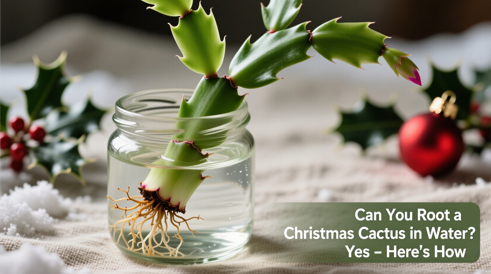 Can You Root a Christmas Cactus in Water? Yes – Here's How