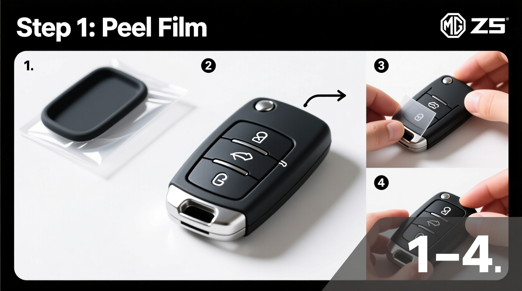 mg zs key cover install guide