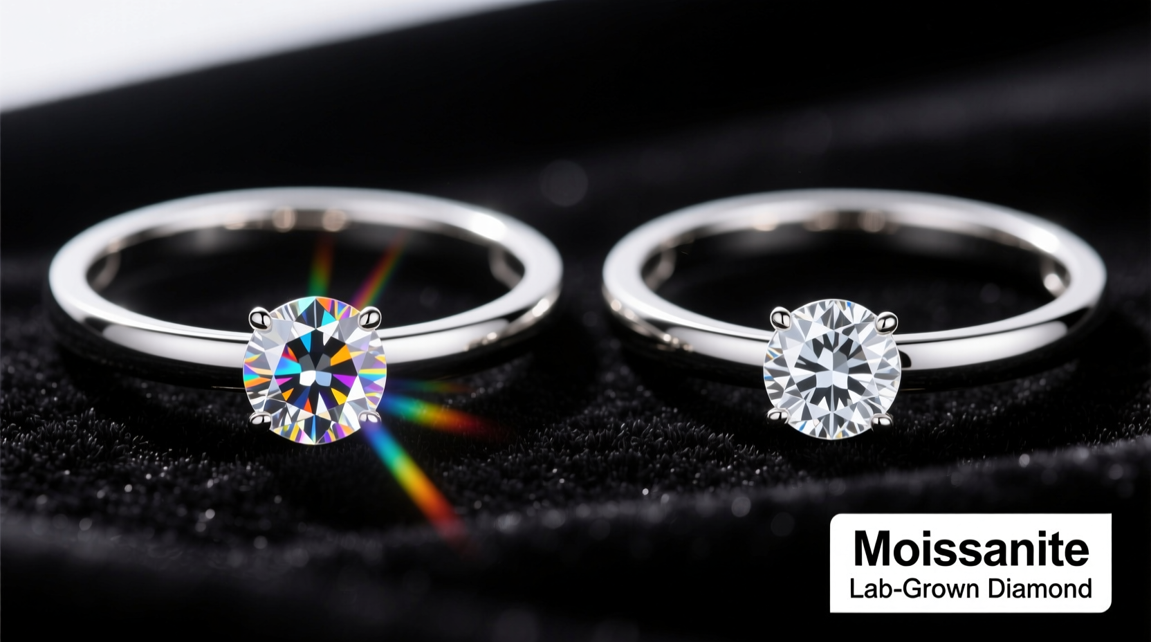 moissanite vs lab diamond bracelet is the sparkle really the same