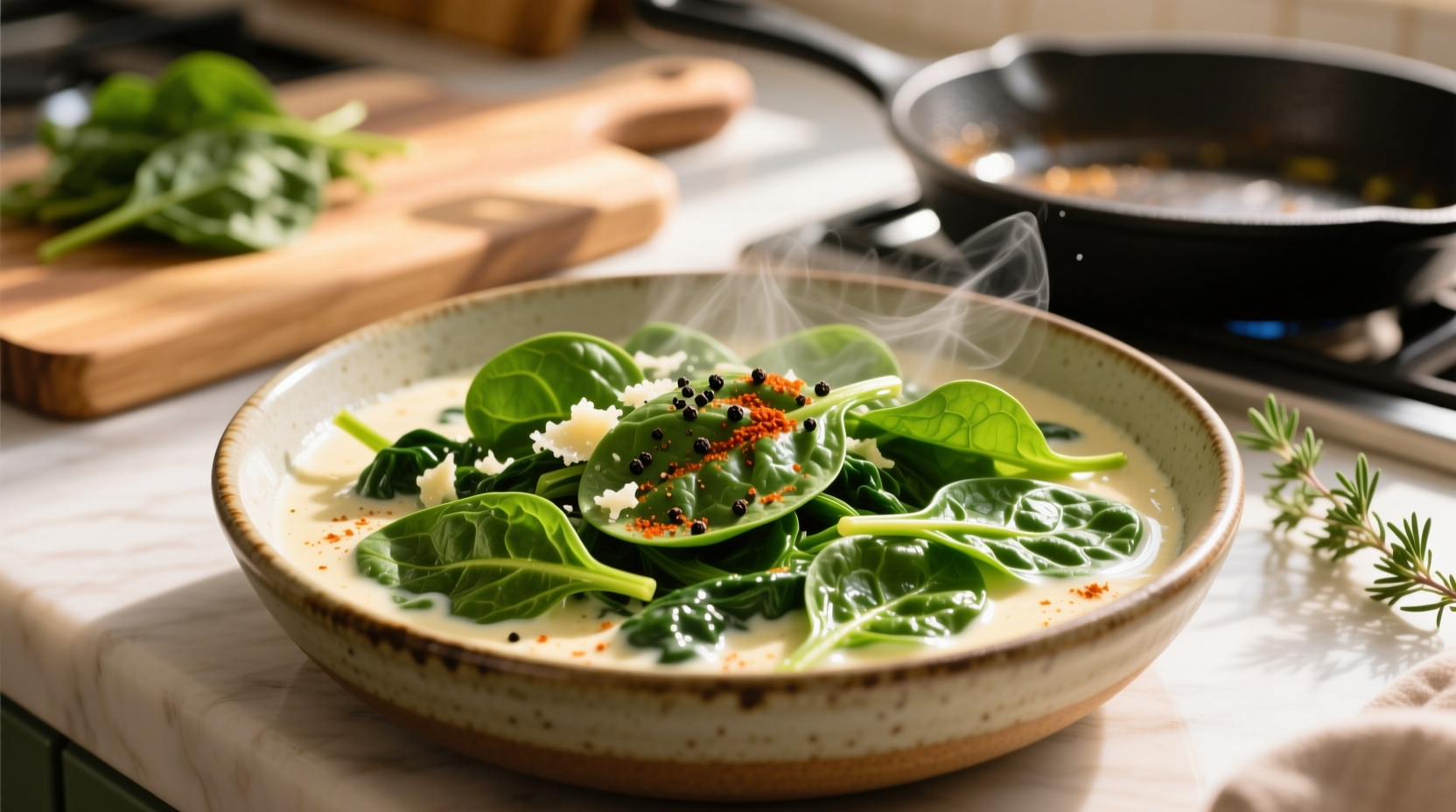 Perfect Creamed Spinach Recipe with Fresh Spinach