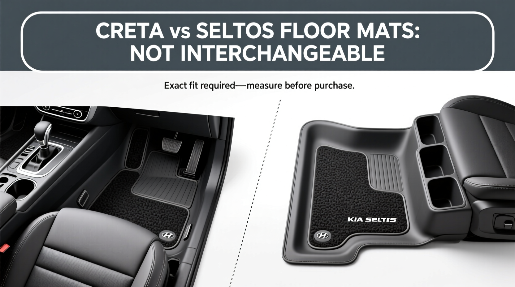 creta vs seltos floor mats