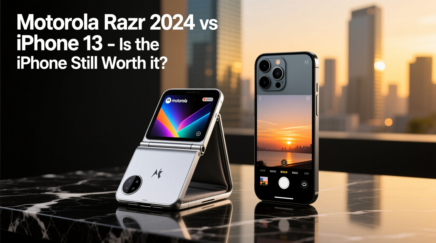motorola razr 2024 vs iphone 13 is the iphone still worth it