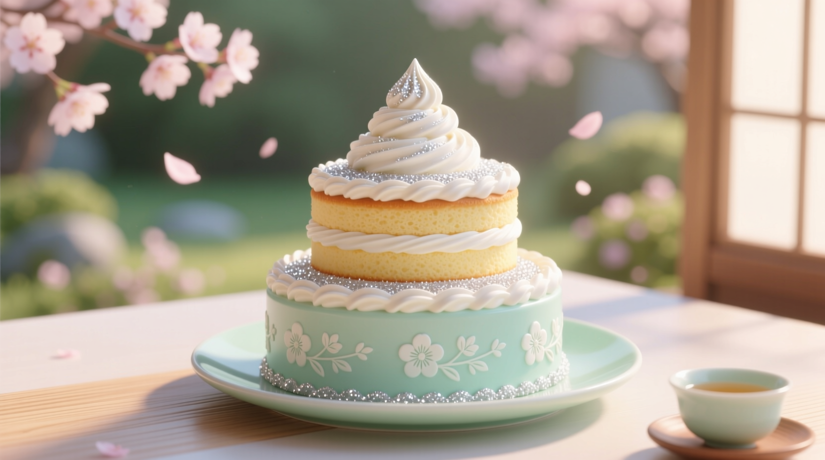 three layer pound cake