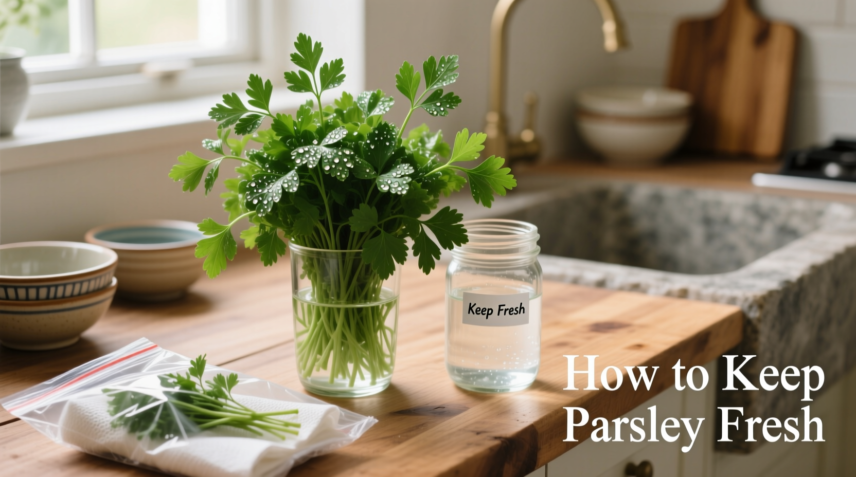 how do you keep parsley fresh