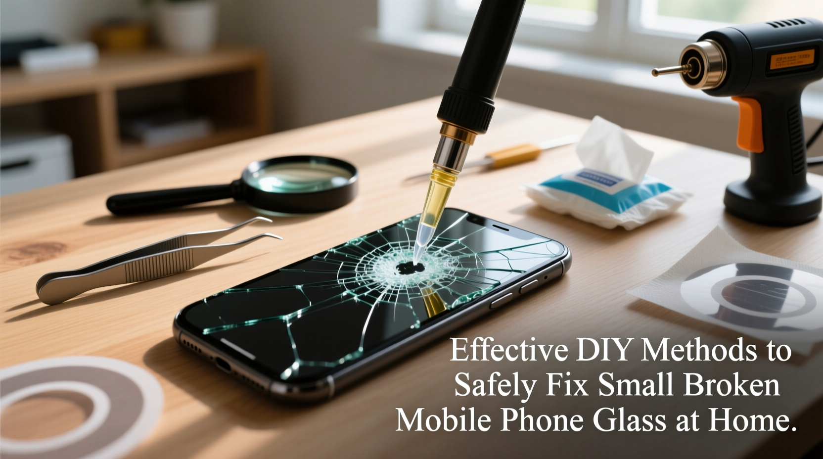 effective diy methods to safely fix small broken mobile phone glass at home