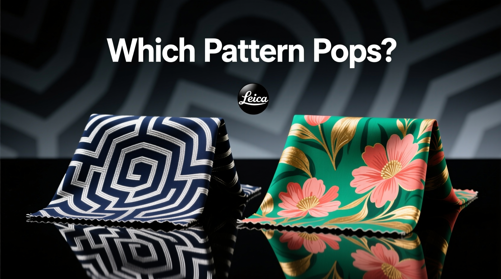 labyrinth vs floral print which fabric pattern makes your project pop more