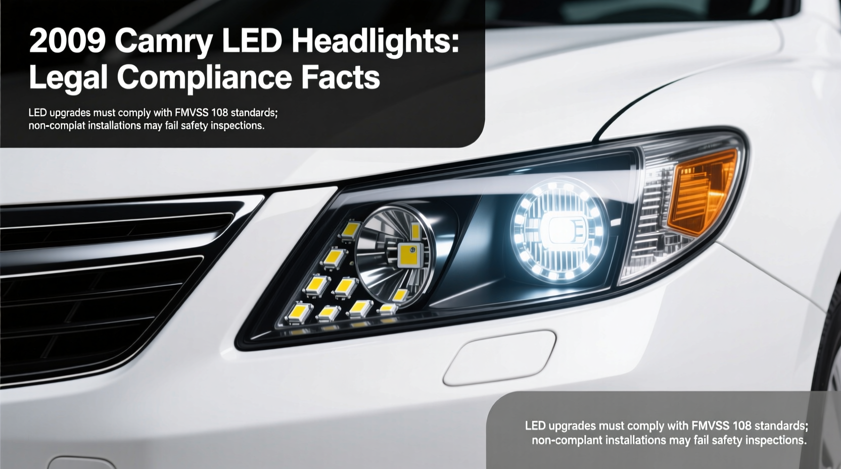 2009 Camry LED Headlights: Legal Compliance Facts