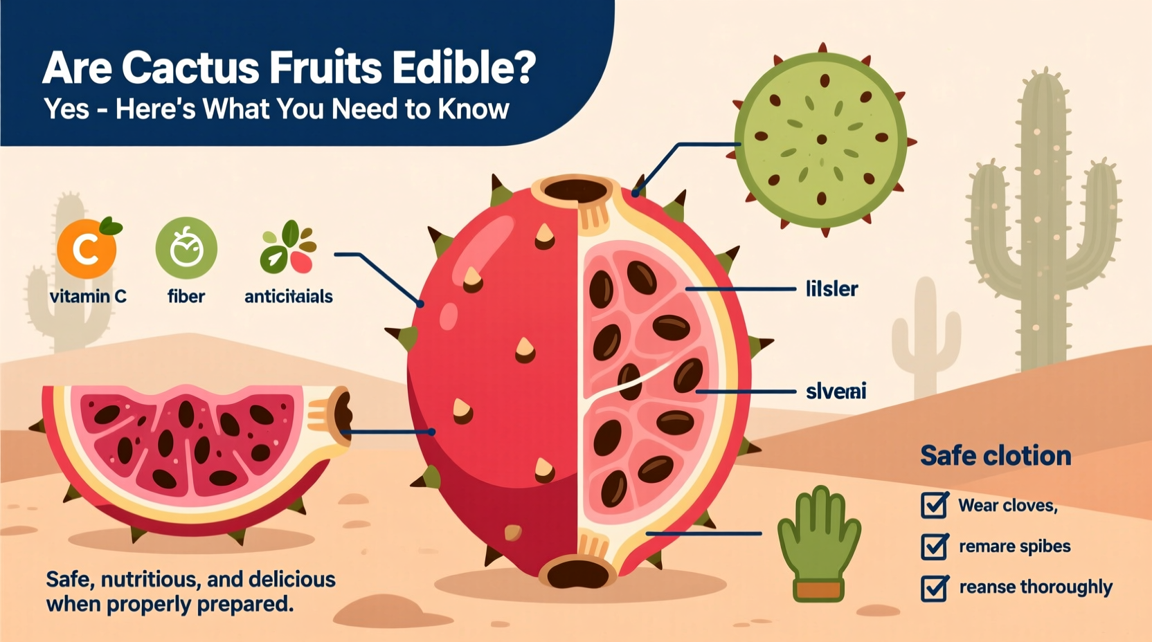 are cactus fruits edible
