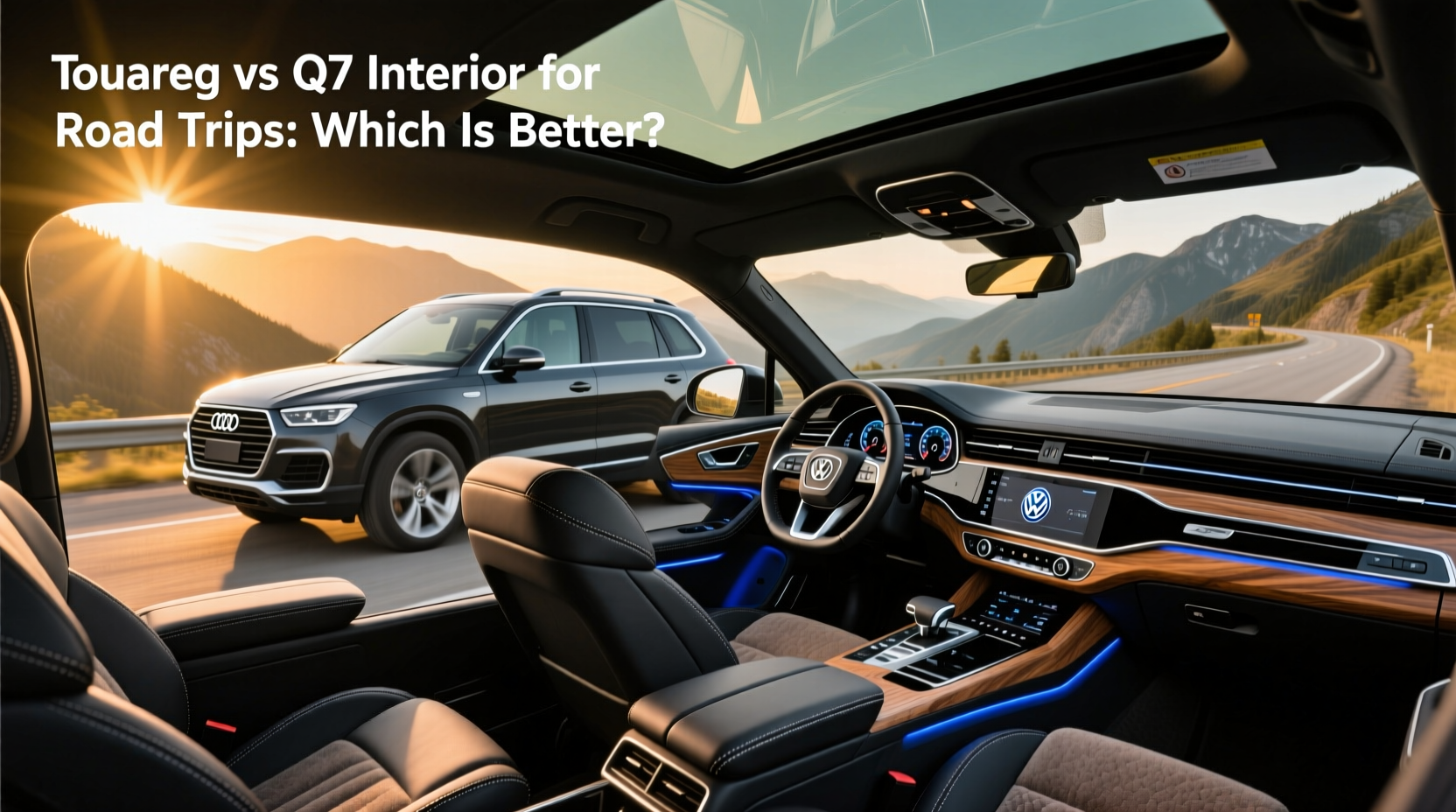 touareg vs q7 interior road trips