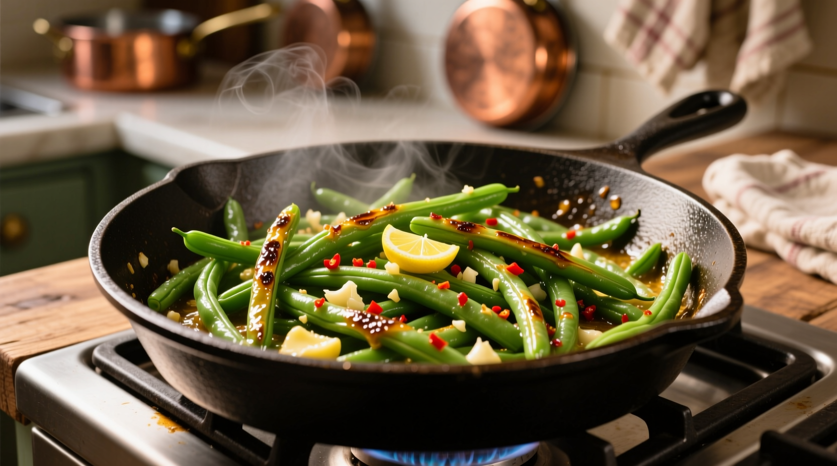 Buttery Garlic Green Beans: Crisp Recipe in 15 Minutes