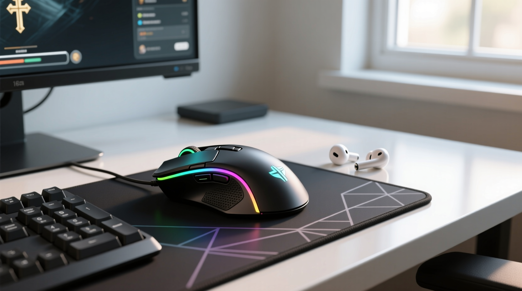 gaming mouse and pad