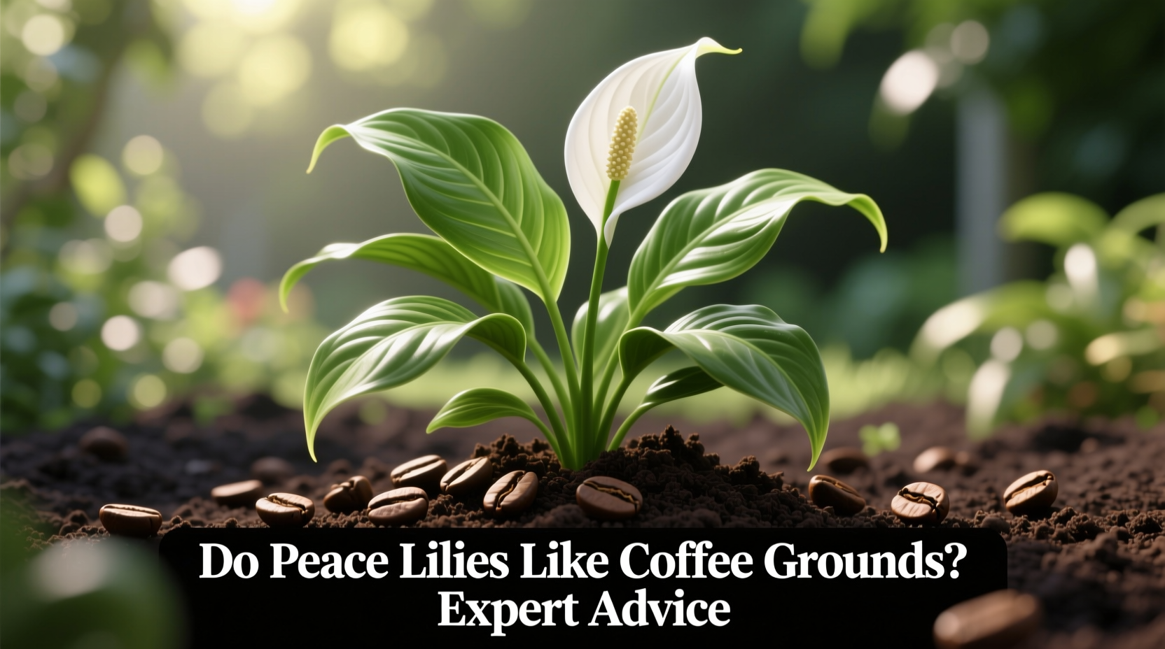 does peace lily like coffee grounds
