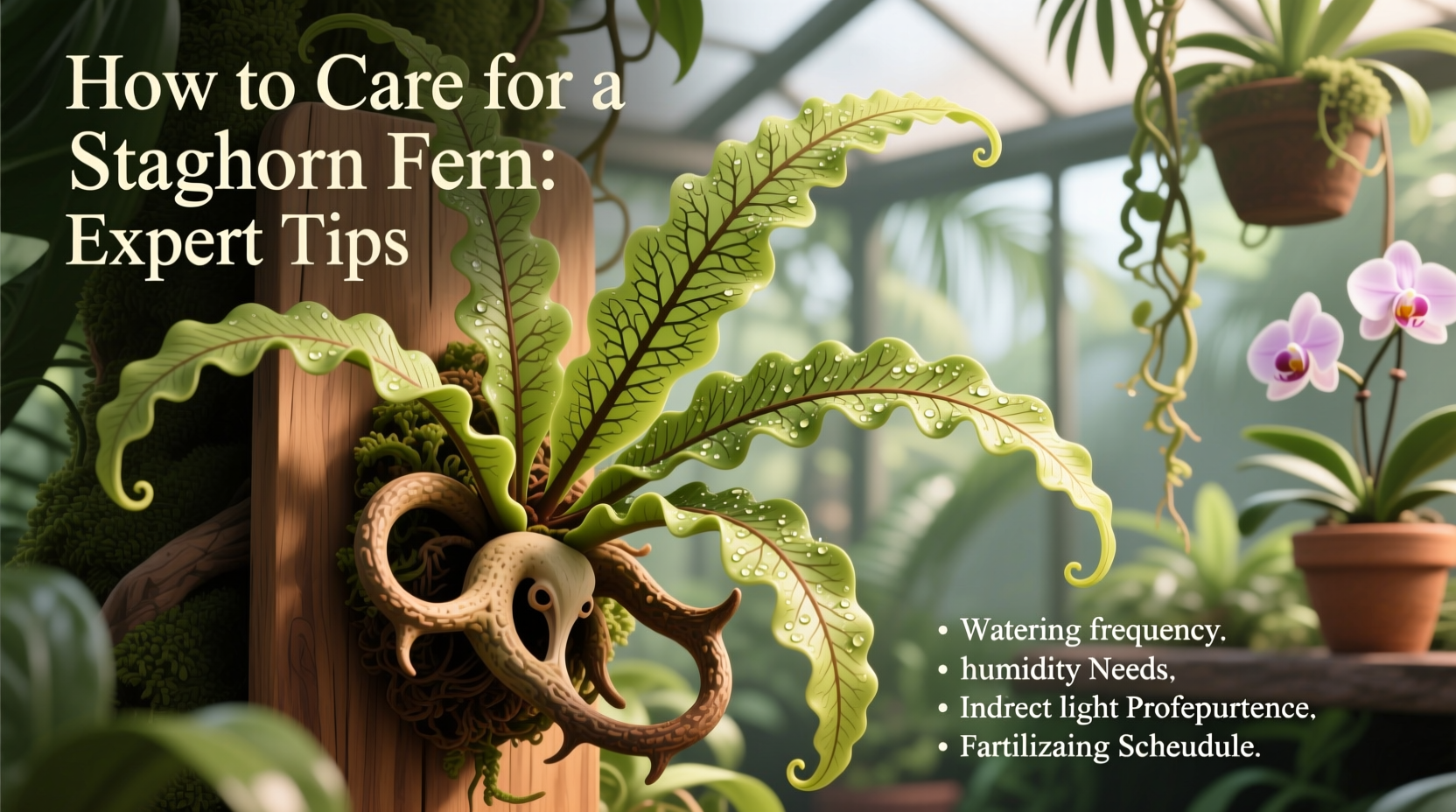 how do you take care of a staghorn fern