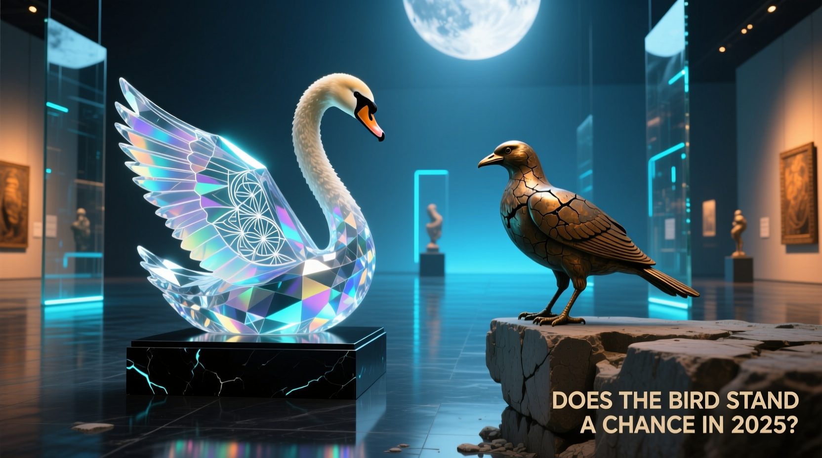 crystal swan vs bird figurine does the bird even stand a chance in 2025