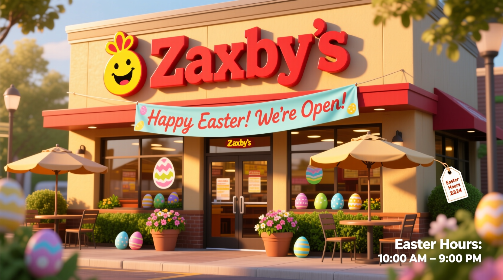is zaxbys closed on easter