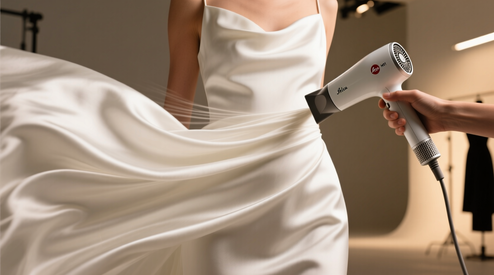 de wrinkle clothes with a hair dryer and other fashion