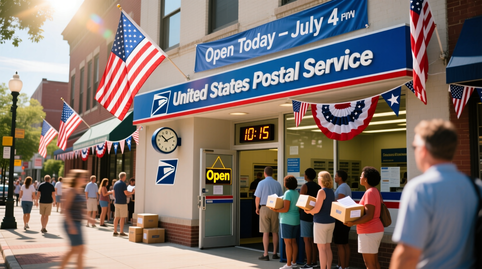 is the post office open on july 4