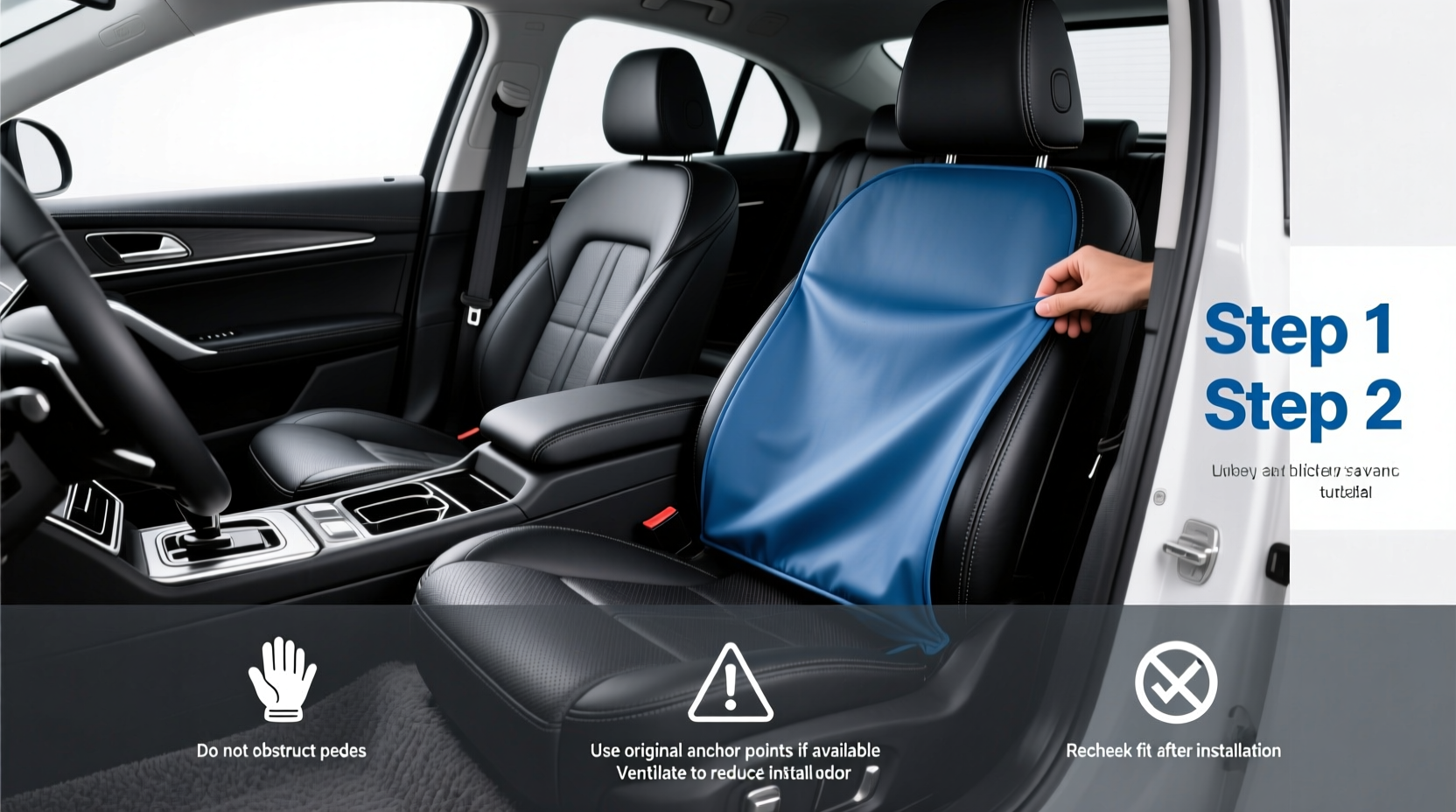 How to Choose Black and Blue Leather Car Seat Covers