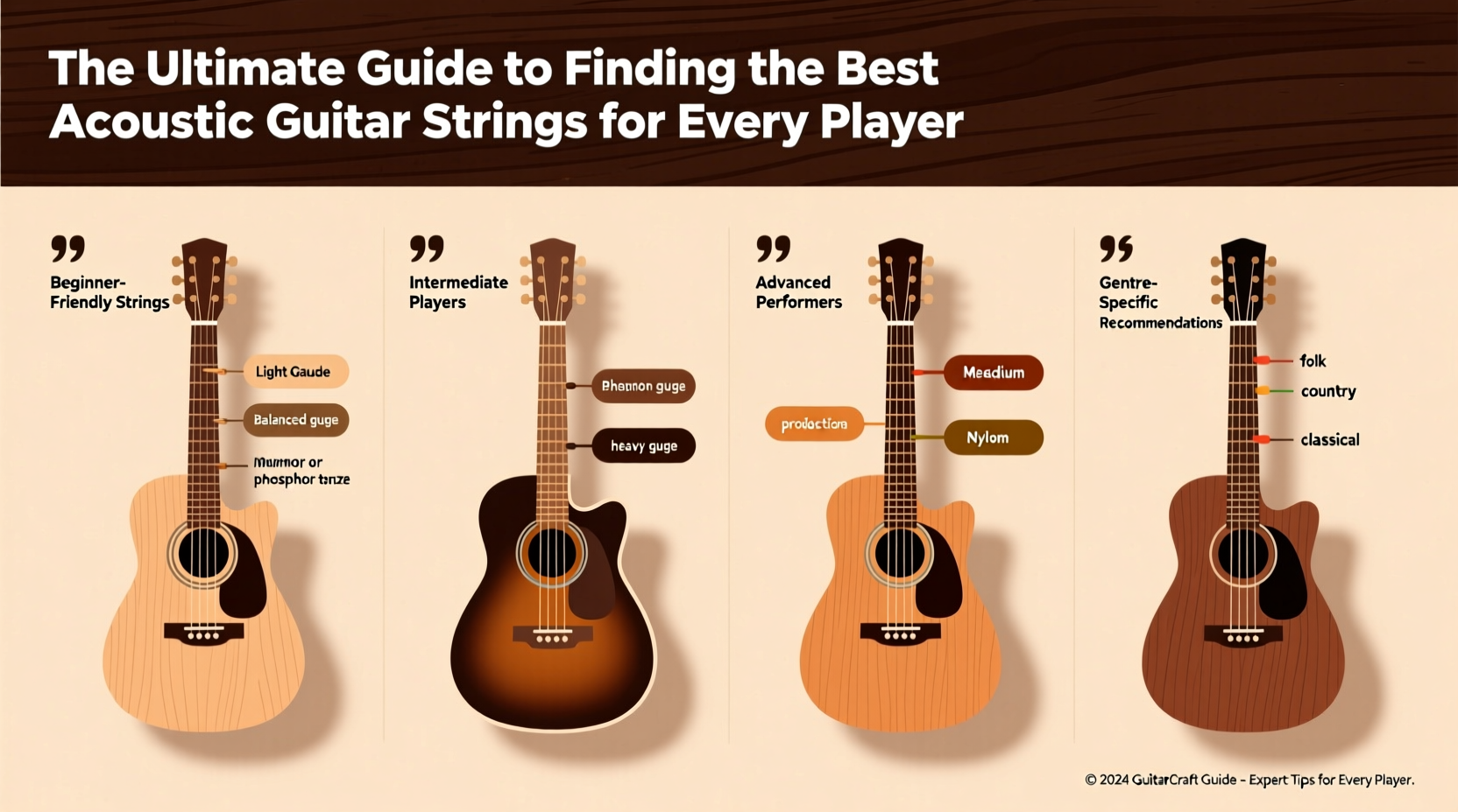 guide to finding the best strings acoustic guitar for every player