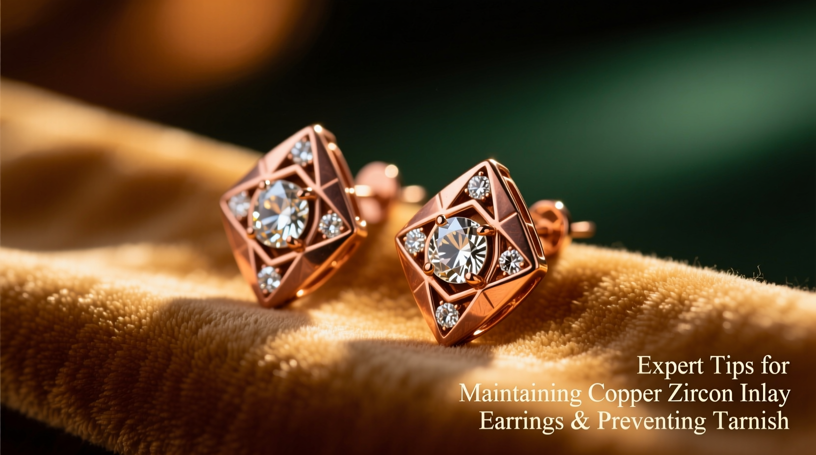 expert tips for maintaining copper zircon inlay earrings and preventing tarnish