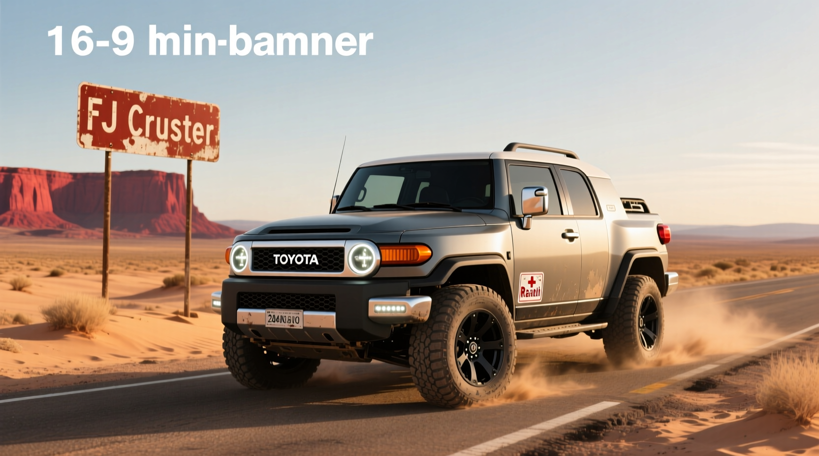 Side profile of 2025 Toyota FJ Cruiser showing upright stance and short overhangs