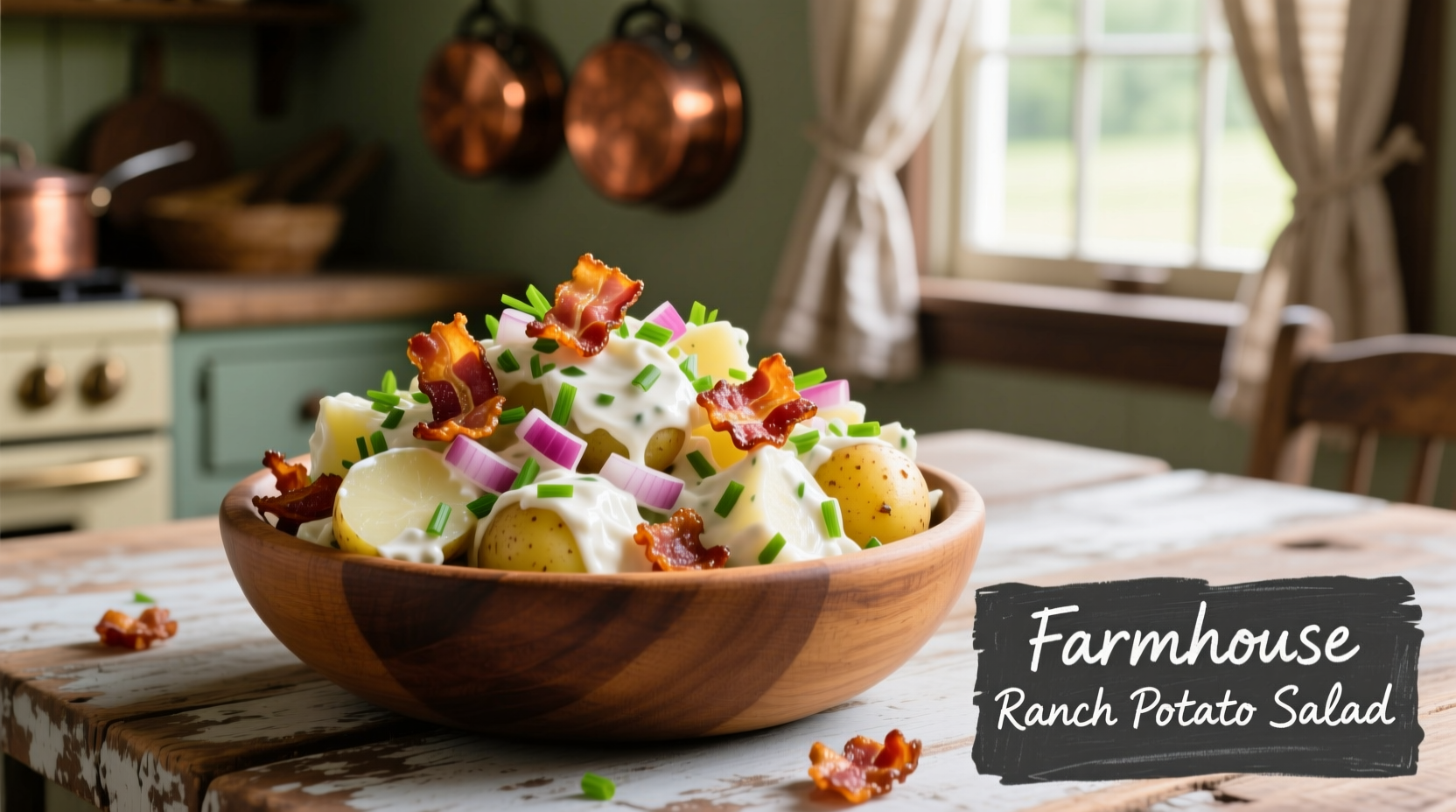 ranch potato salad with bacon