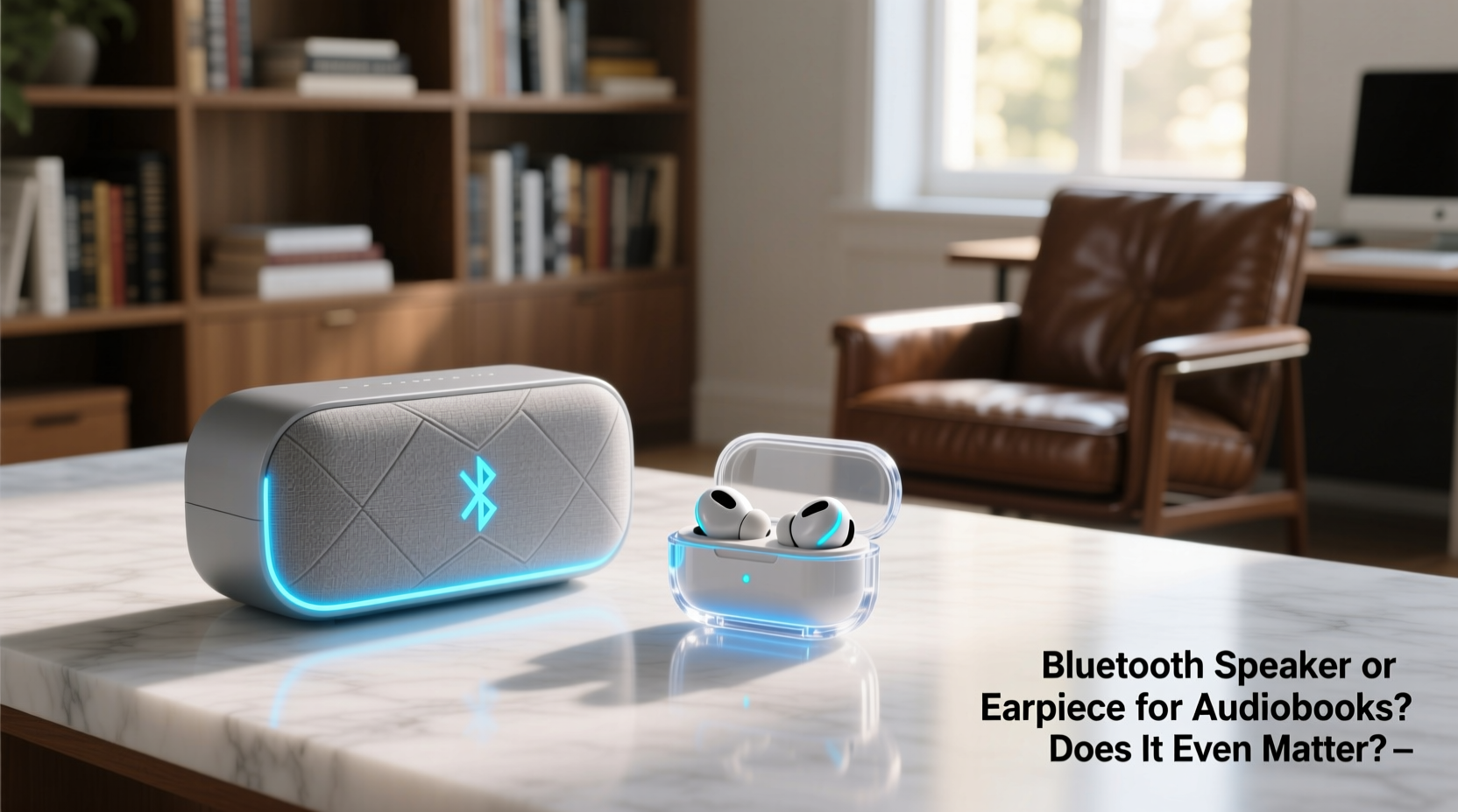 bluetooth speaker or earpiece for audiobooks does it even matter