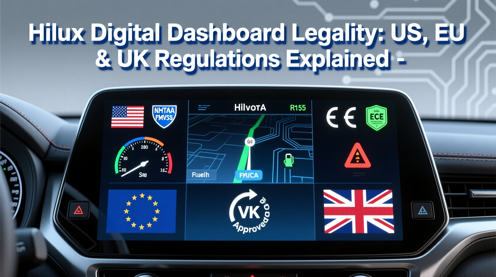 hilux digital dashboard legality