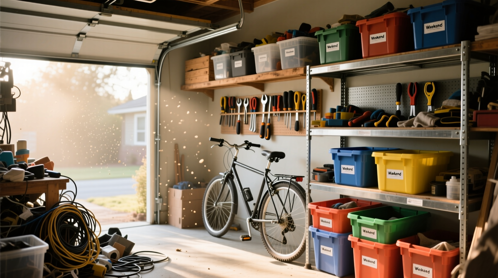 weekend project organize the garage