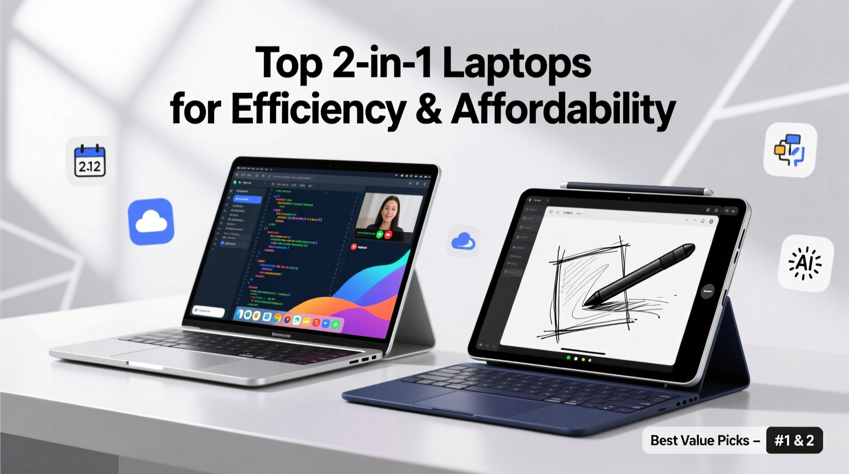 affordable and efficient picks for the best 2 in 1 laptops