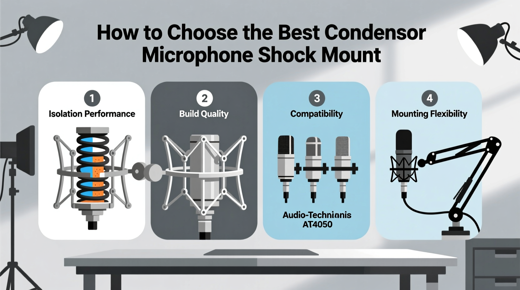 condenser microphone shock mount