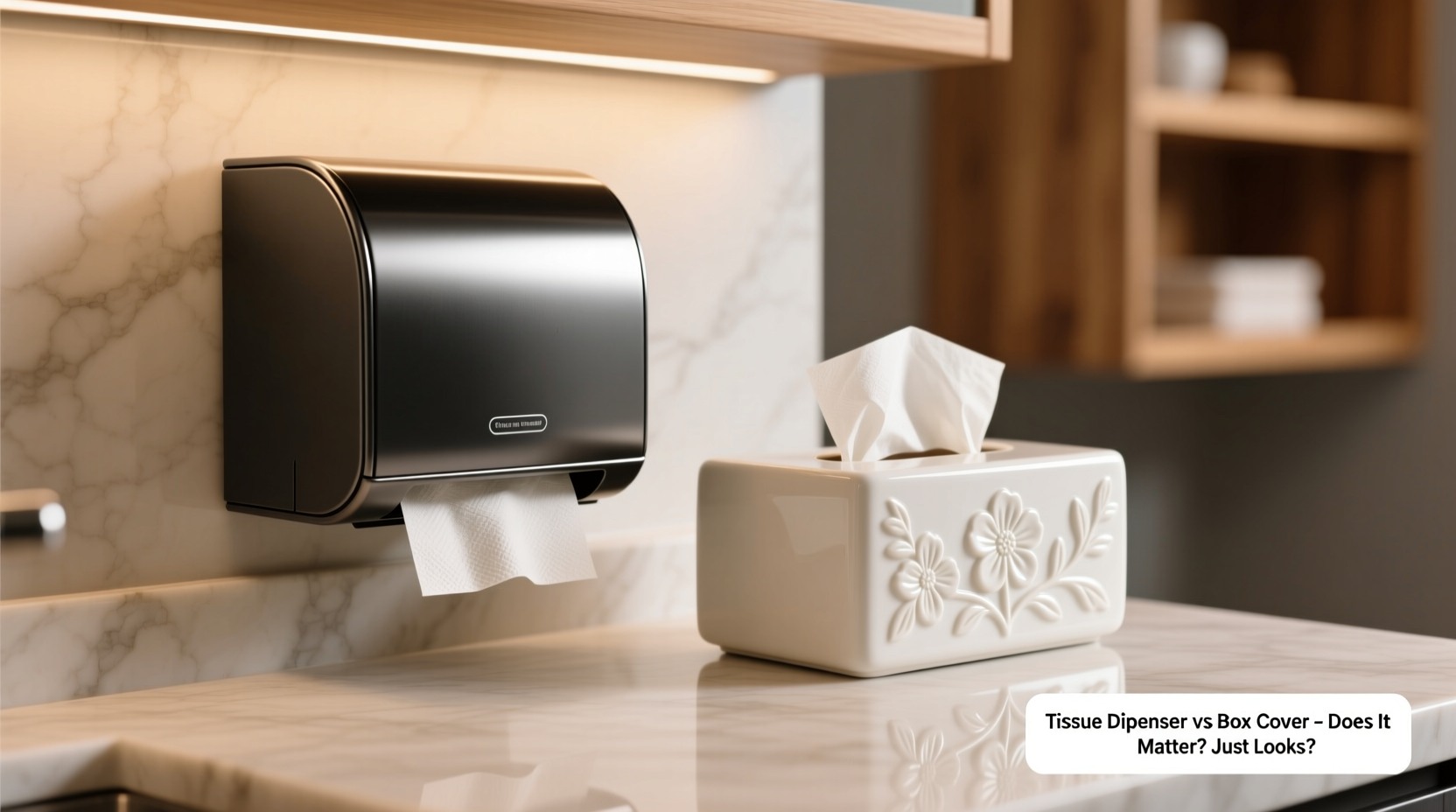 tissue dispenser vs tissue box cover does it actually matter or just looks