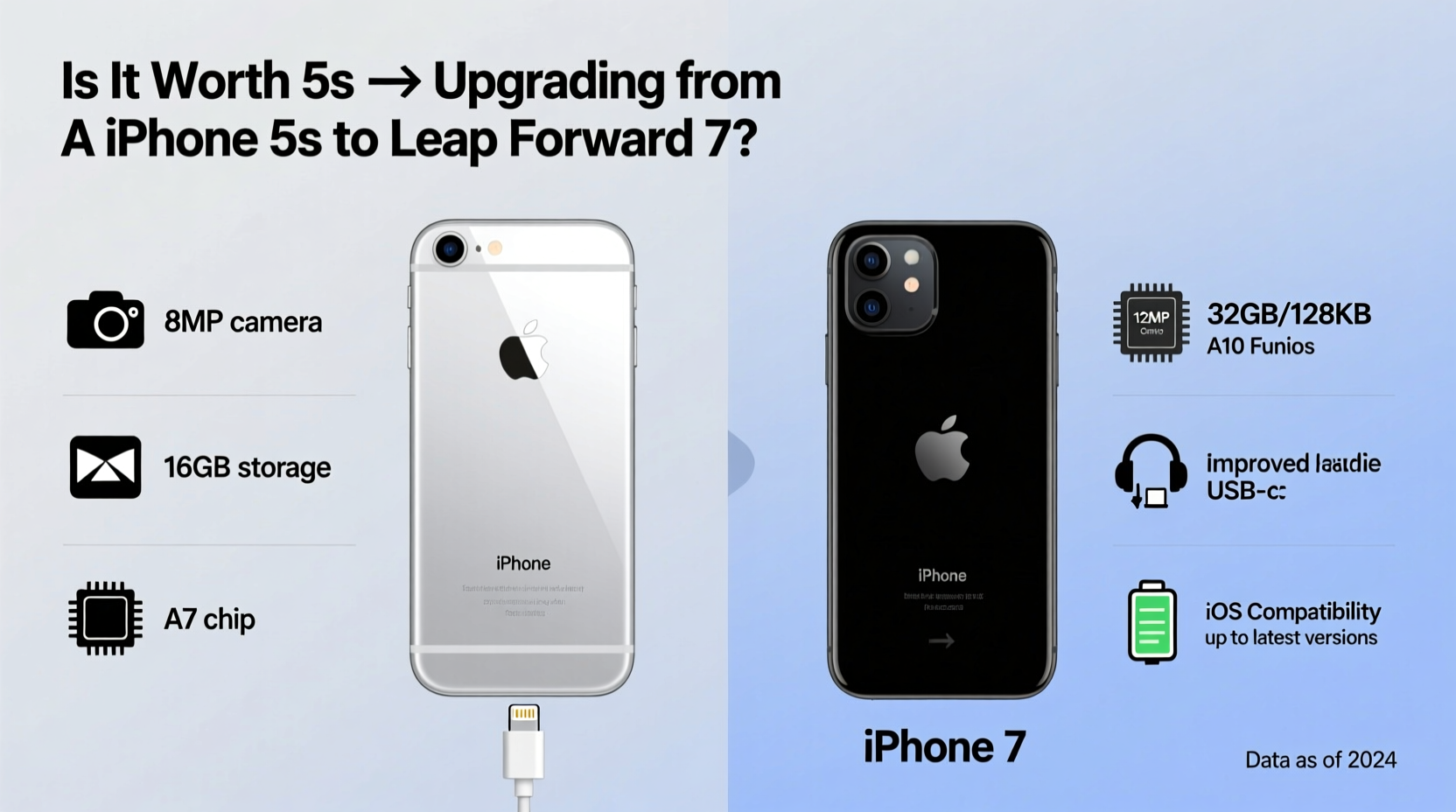 is it worth upgrading from an iphone 5s to an iphone 7 in year