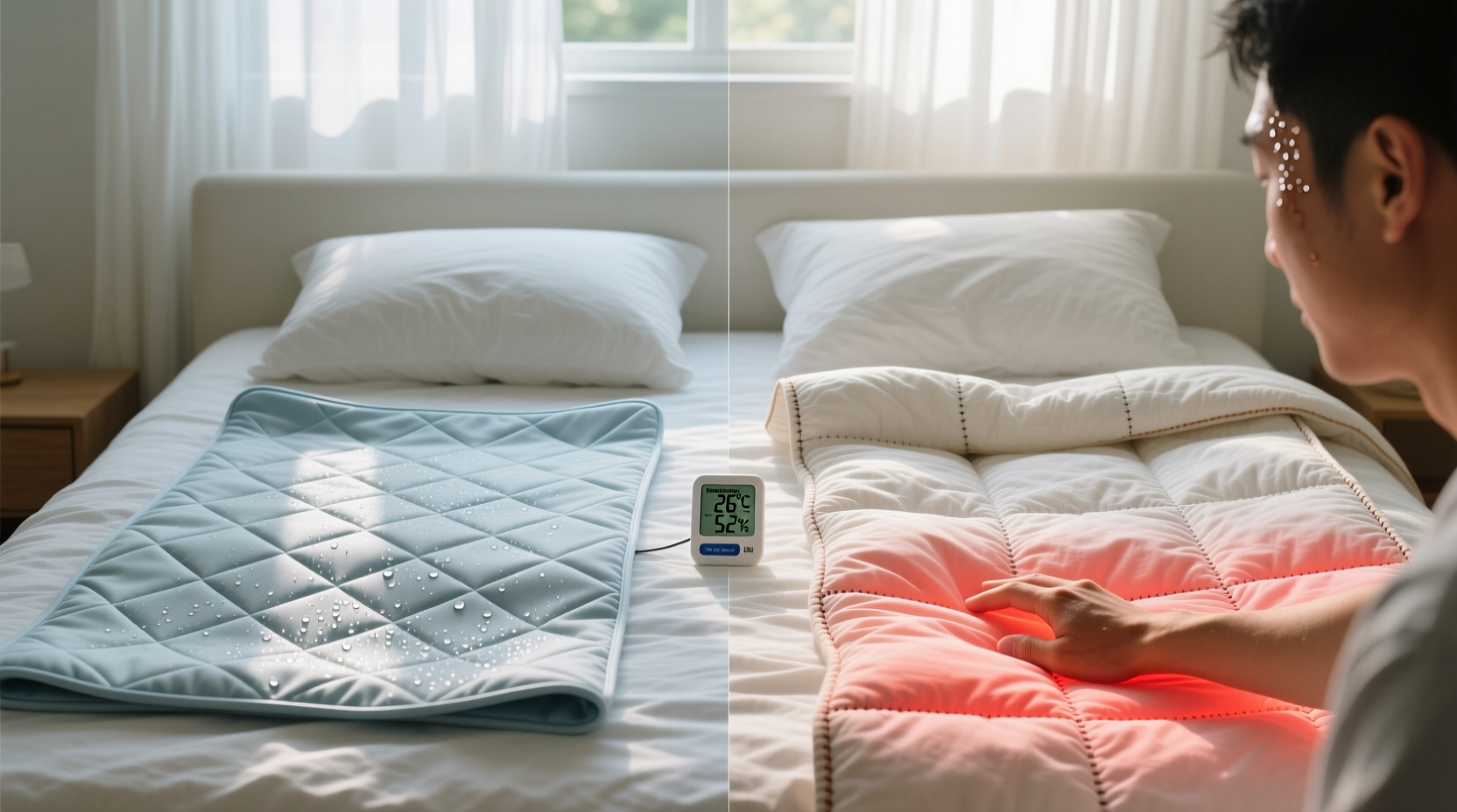 cooling blanket vs summer quilt which one will actually stop me from sweating at night