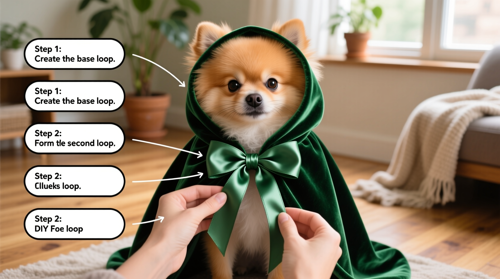 step by step guide to creating a beautiful diy bowknot for your dogs cape