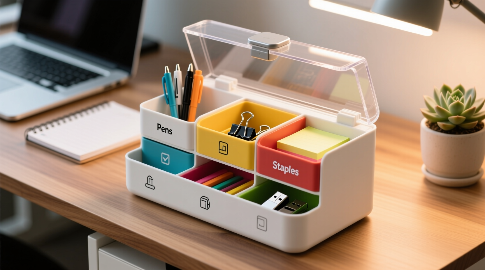 maximizing efficiency creative ways to use a desktop storage bin for office supplies