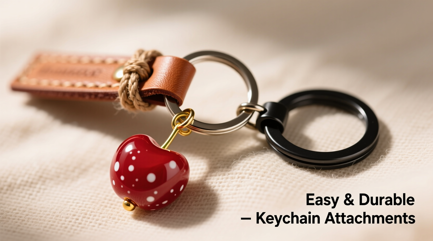 easy and durable methods to attach a cherry charm pendant to your keychain