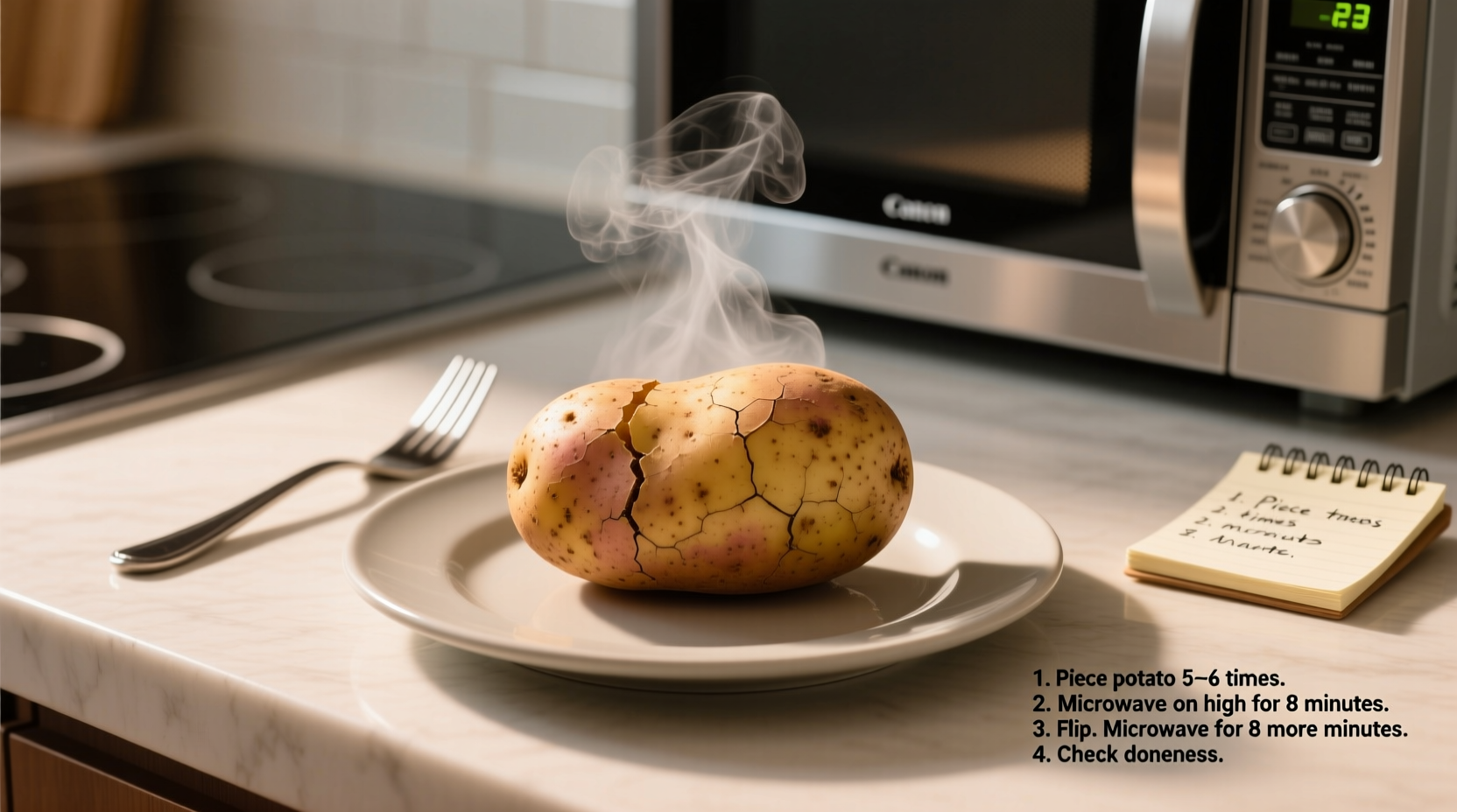 Perfect Microwave Baked Potato: Ready in 8 Minutes