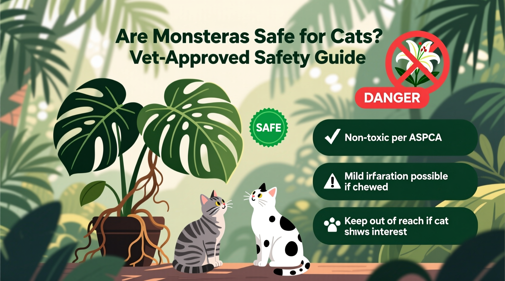are monsteras safe for cats