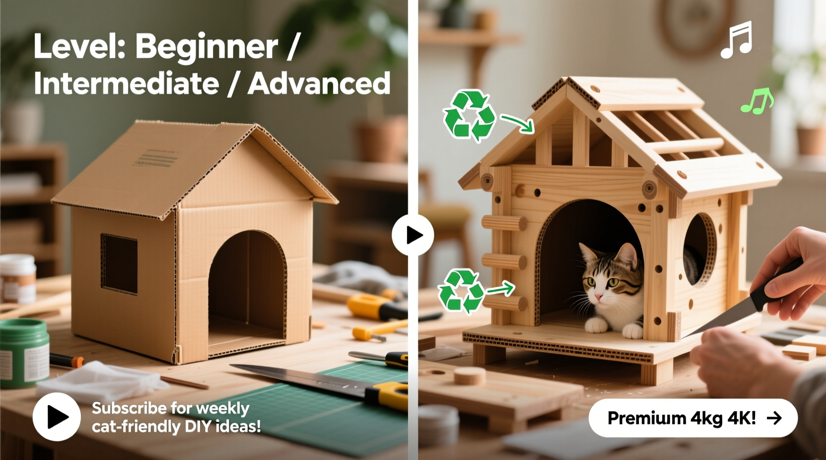 creative diy cat house projects step by step video tutorials for every skill level