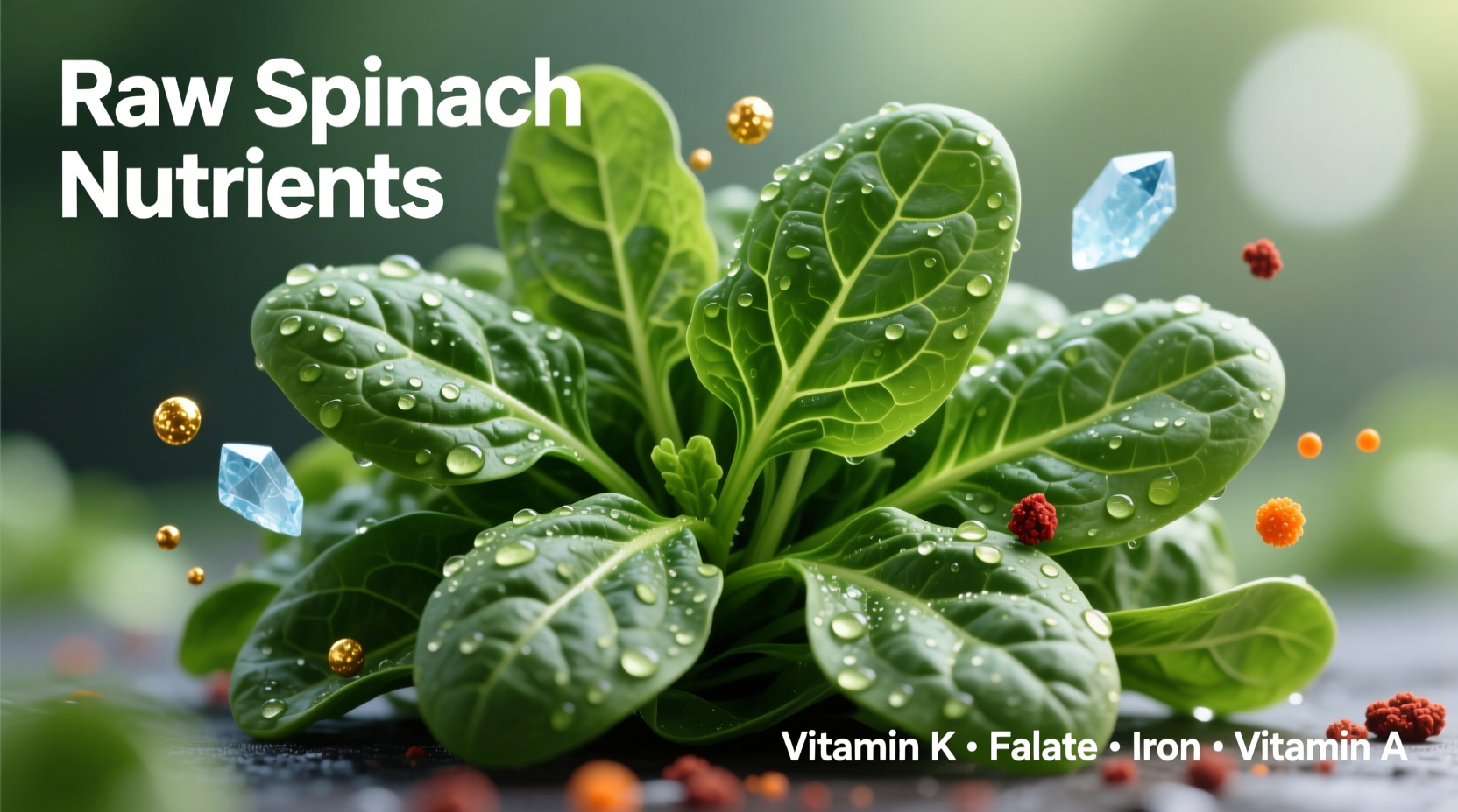 spinach nutrients raw