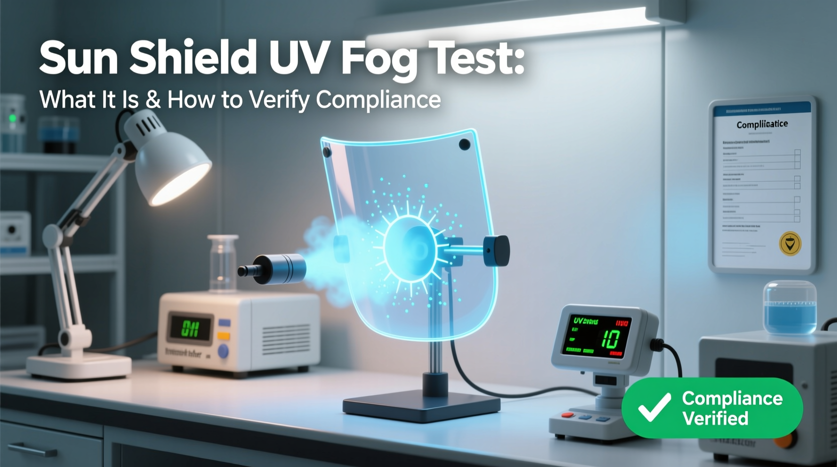 sun shield uv fog test