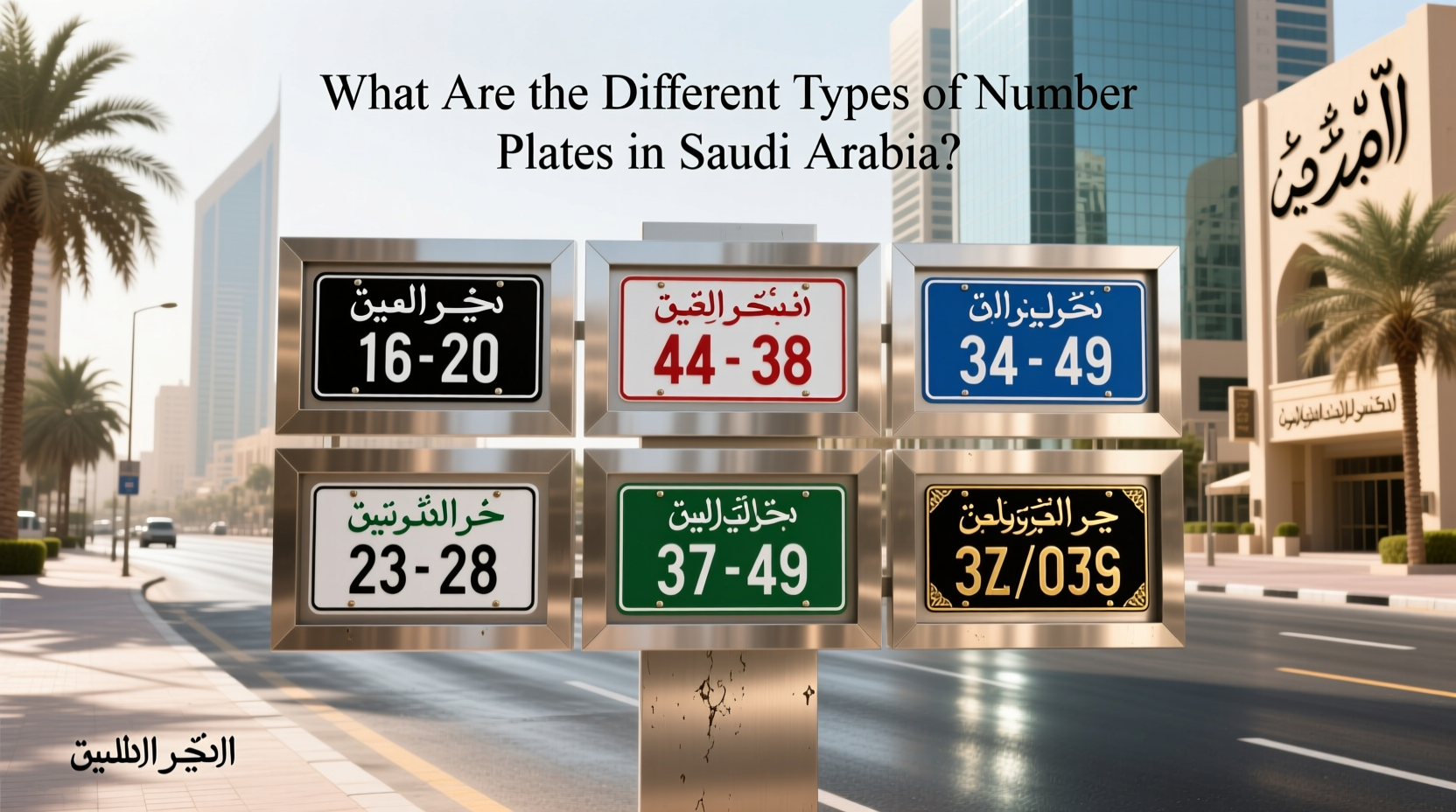How to Choose Number Plate Saudi Arabia: Types & Buying Guide