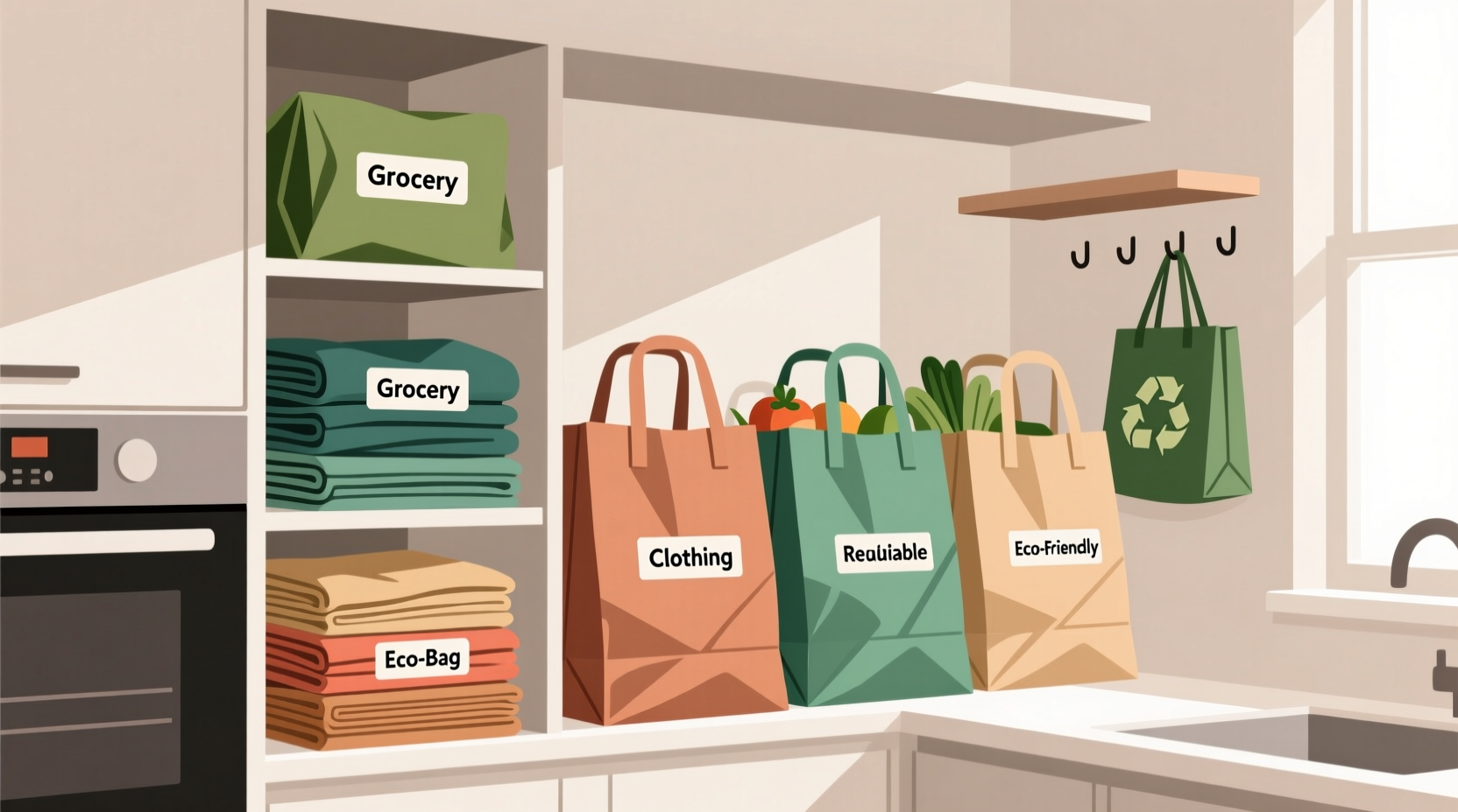 smart strategies to efficiently organize large shopping bags for everyday use