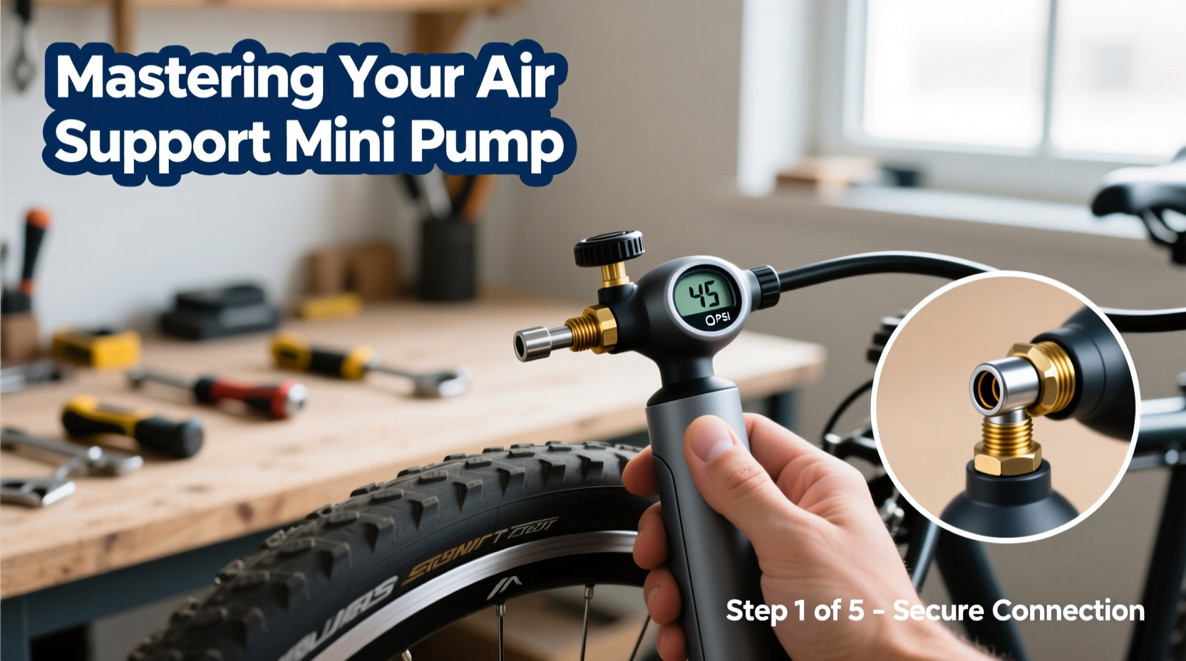 mastering your air support mini pump a step by step guide for easy and efficient tire inflation