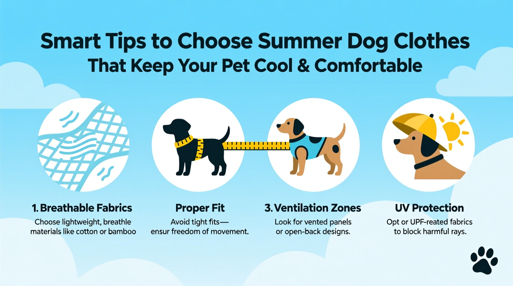 smart tips to choose summer dog clothes that keep your pet cool and comfortable