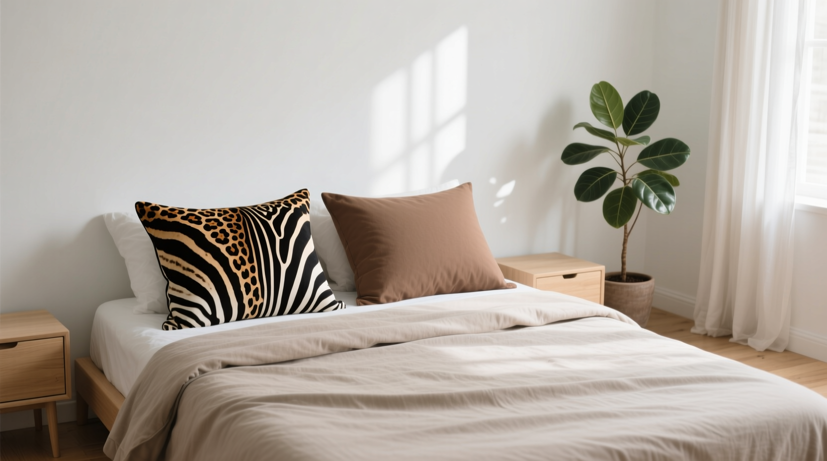 animal print vs solid pillow covers which one makes my room look less basic