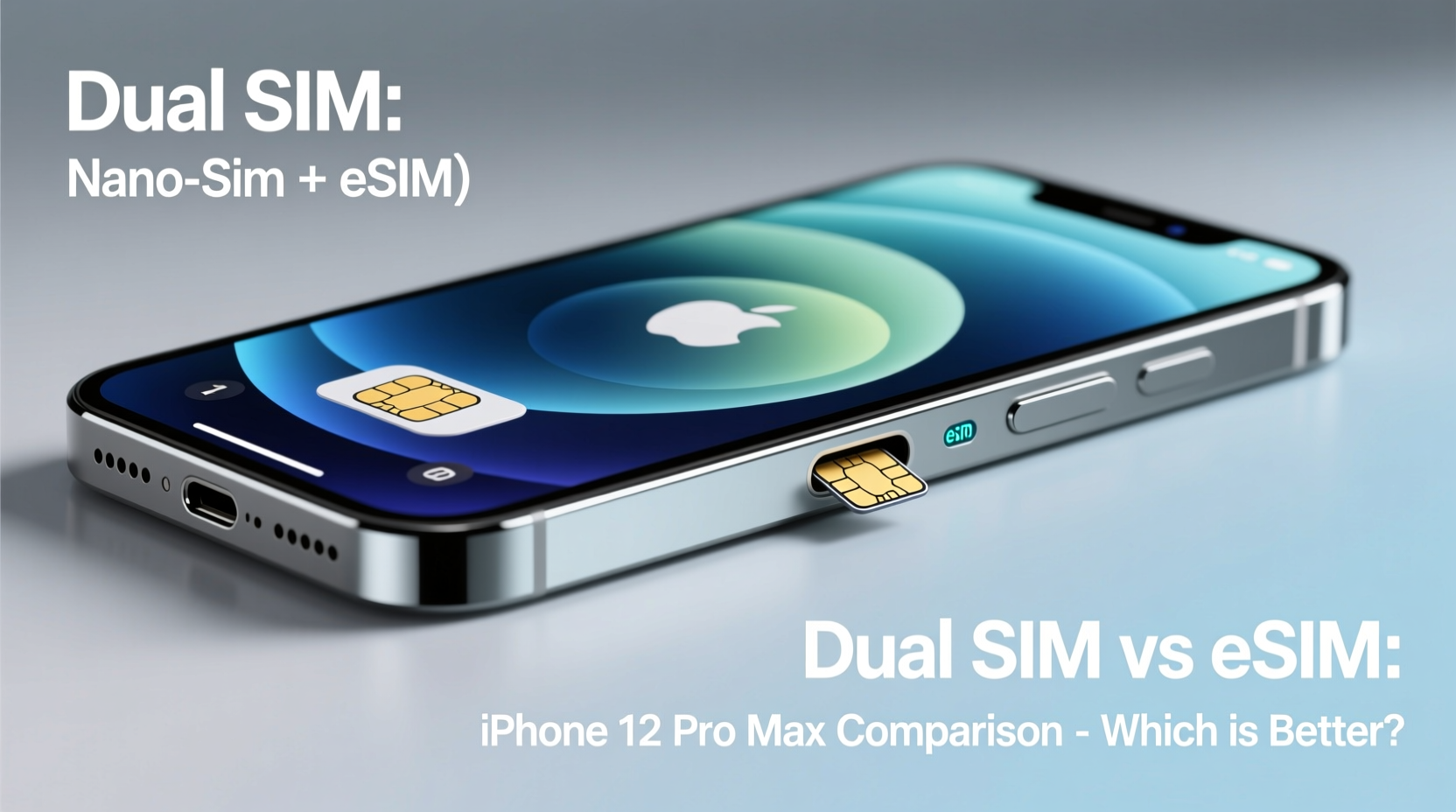 iphone 12 pro max is dual sim better than using esim
