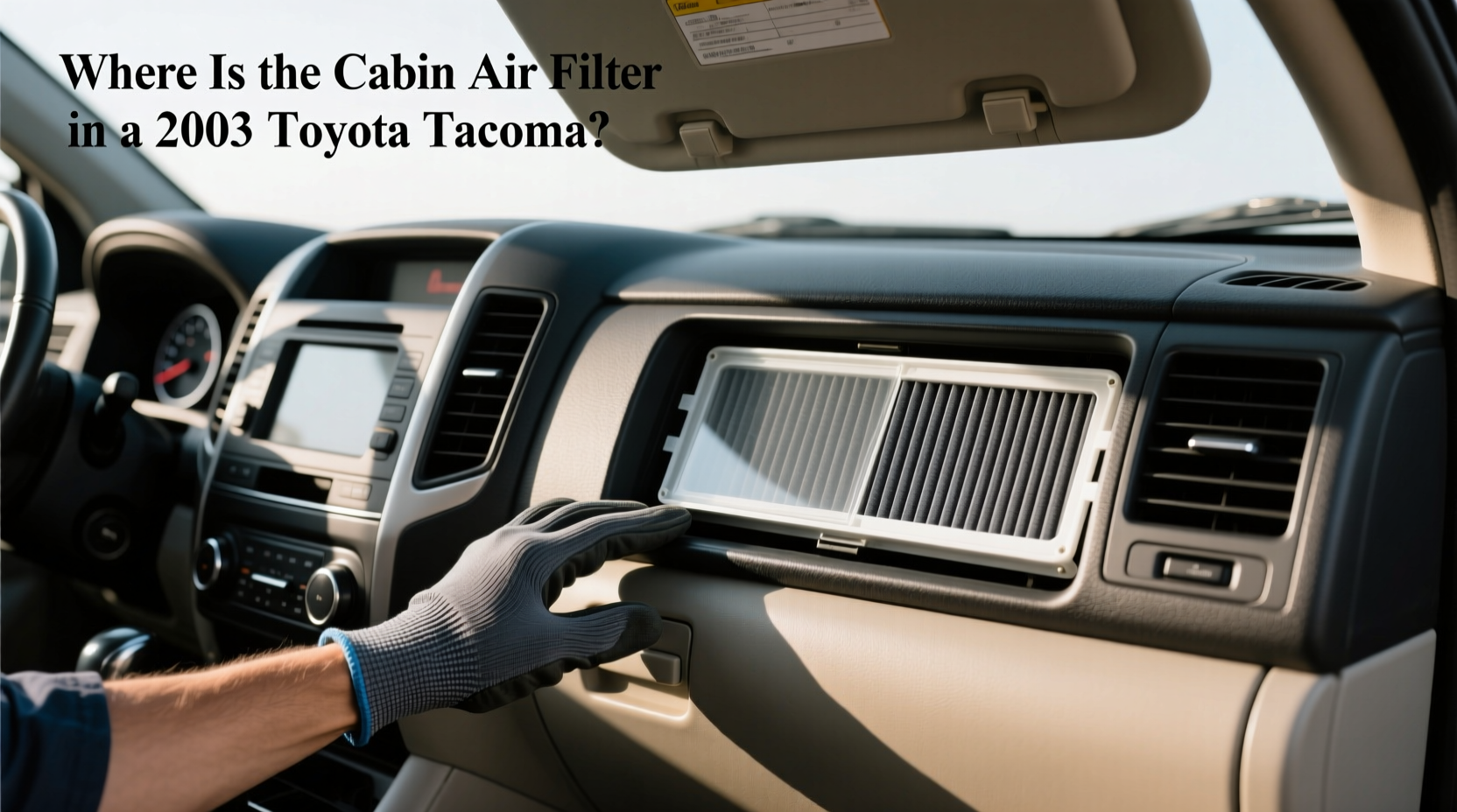 2003–2004 tacoma cabin air filter location replacement guide
