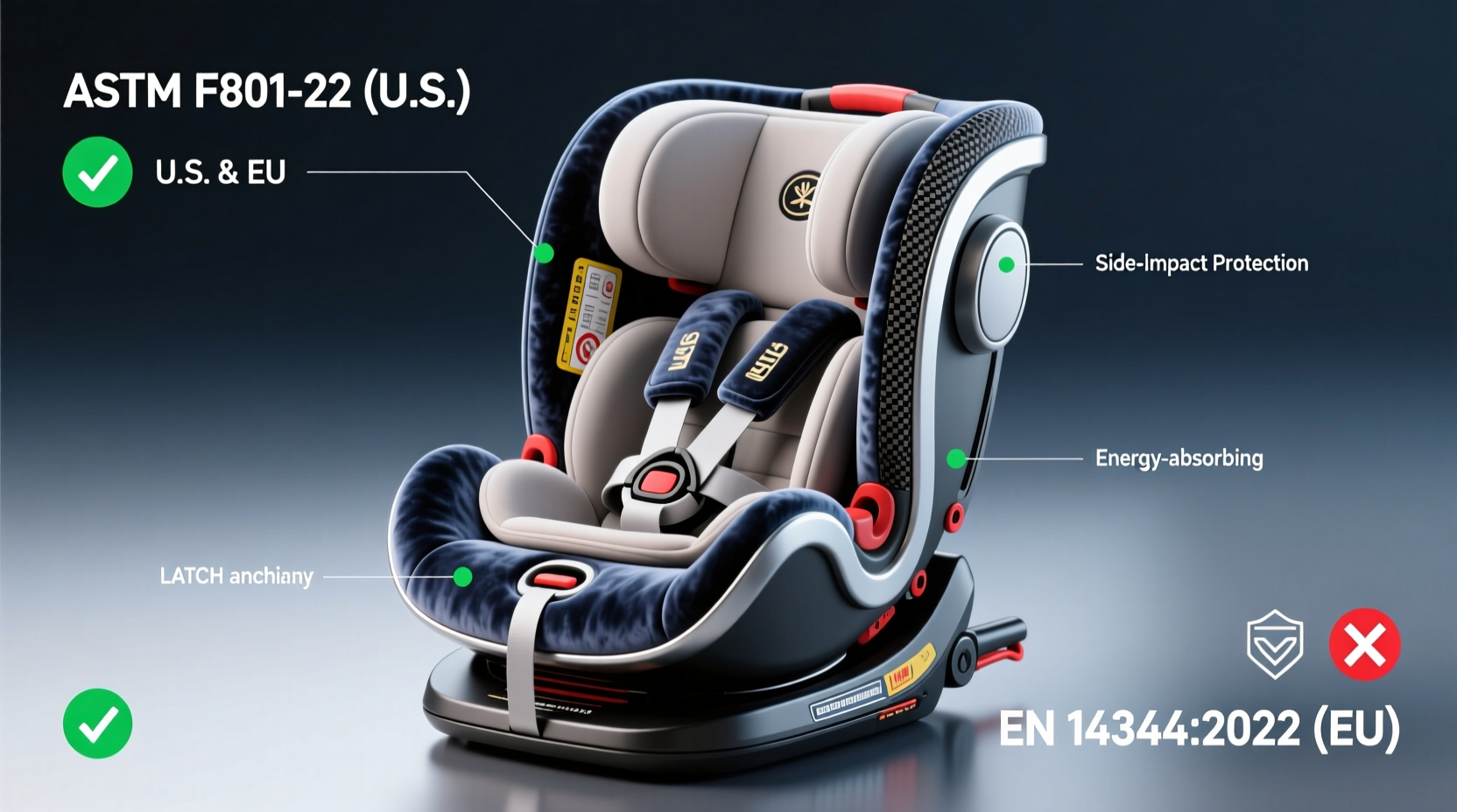 luxury toddler seat safety standards